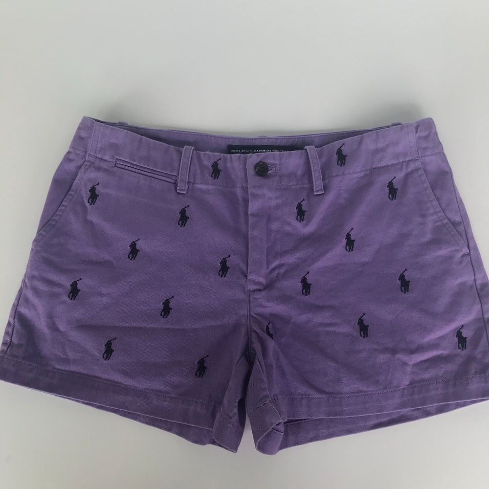 Ralph Lauren sport shorts purple with logo size 4